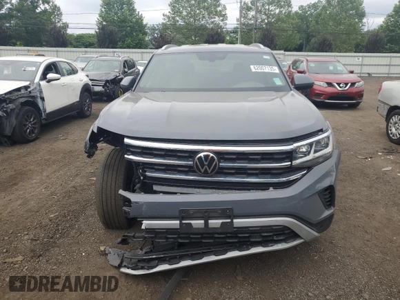 2020 Volkswagen Atlas SE with VIN 1V21E2CA2LC217394, listed as a Copart auction lot 62007135 with 150,599 mi miles and Salvage title. Bid and sale history available at DreamBid. Image 5.