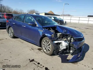 2019 Kia Optima EX with VIN 5XXGU4L18KG314740, listed as a Copart auction lot 43942685 with 59,110 mi miles and Salvage Title. Bid and sale history available at carsss.com. Image 4.