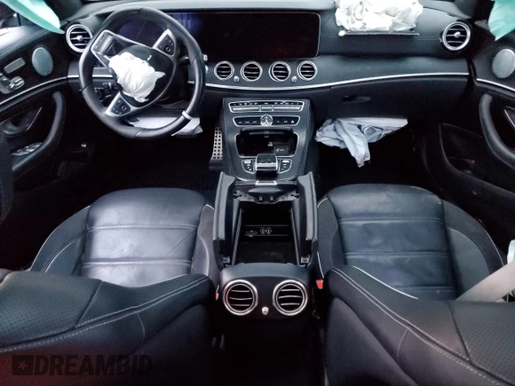 2018 Mercedes-Benz E-Class AMG E 63 S with VIN WDDZF8KB9JA452520, listed as a Copart auction lot 83846434 with 0 mi miles and Salvage Title. Bid and sale history available at carsss.com. Image 8.