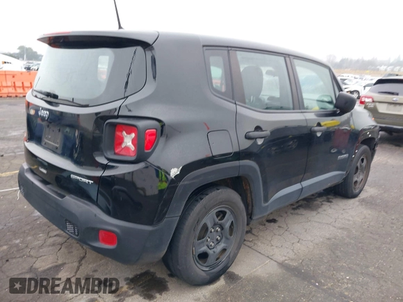2019 Jeep Renegade Sport with VIN ZACNJAAB7KPK79157, listed as a IAAI auction lot 41355805 with 45,839 mi miles and . Bid and sale history available at DreamBid. Image 4.