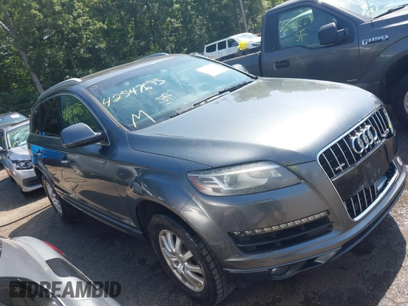 2014 Audi Q7 Premium Plus z VIN WA1LMAFE7ED004521, wystawiony jako IAAI lot #42547695 z przebiegiem 175 219 mil mil oraz . Historia ofert i sprzedaży dostępna na DreamBid. Obrazek 1.