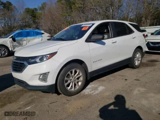 2021 Chevrolet Equinox LS with VIN 3GNAXHEV1MS112184, listed as a Copart auction lot 46693055 with 0 mi miles and Salvage Title. Bid and sale history available at carsss.com. Image 1.