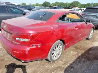 2010 Lexus IS 250 C with VIN JTHFF2C29A2512412, listed as a IAAI auction lot 42526554 with 228,082 mi miles and . Bid and sale history available at DreamBid. Image 4.