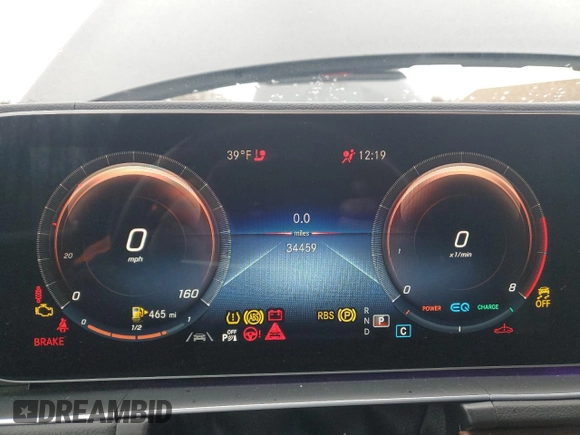 2021 Mercedes-Benz GLS 450 with VIN 4JGFF5KE7MA529553, listed as a Copart auction lot 39989374 with 34,459 mi miles and . Bid and sale history available at DreamBid. Image 9.
