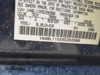 2005 Nissan Altima SL with VIN 1N4BL11D55C292988, listed as a Copart auction lot 87096314 with 152,727 mi miles and Non repairable. Bid and sale history available at DreamBid. Image 13.