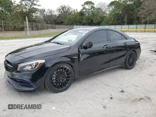 2017 Mercedes-Benz CLA 45 AMG with VIN WDDSJ5CB2HN424882, listed as a Copart auction lot 46393955 with 49,468 mi miles and Salvage Title. Bid and sale history available at DreamBid. Image 1.