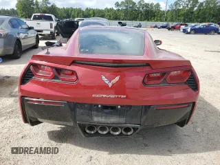 2015 Chevrolet Corvette Z51 3LT with VIN 1G1YM2D7XF5100461, listed as a Copart auction lot 68673454 with Not Provided miles and Salvage Title. Bid and sale history available at carsss.com. Image 6.