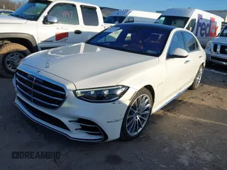 2022 Mercedes-Benz S-Class S 500 with VIN W1K6G6DB4NA125708, listed as a IAAI auction lot 41596381 with 81,102 mi miles. Bid and sale history available at carsss.com. Image 17.