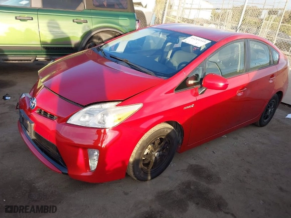2012 Toyota Prius One with VIN JTDKN3DU5C5387838, listed as a IAAI auction lot 41219319 with NaN miles. Bid and sale history available at carsss.com. Image 2.