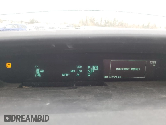 2013 Toyota Prius One with VIN JTDKN3DU5D1684374, listed as a Copart auction lot 45811835 with 152,241 mi miles and Salvage Title. Bid and sale history available at carsss.com. Image 9.