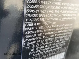 2022 Land Rover Range Rover Sport HSE Silver Edition с VIN SALWR2SU3NA207360, выставлен на аукционе Copart как лот 59811675 с пробегом 29 434 миль миль и Списание • Salvage title. История ставок и продаж доступна на DreamBid. Изображение 13.