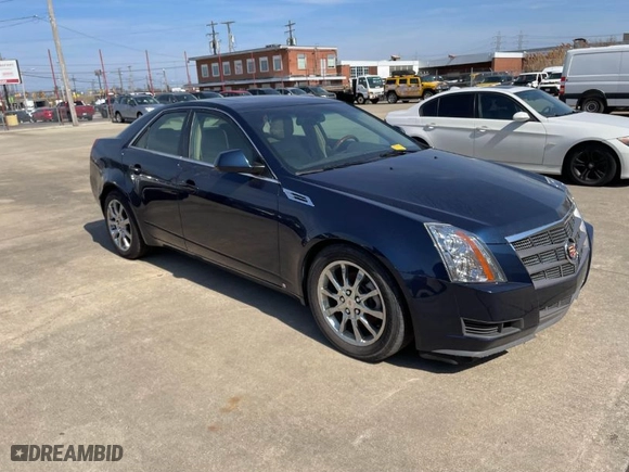 2008 Cadillac CTS AWD w/1SA with VIN 1G6DG577580154313, listed as a IAAI auction lot 41814665 with 107,179 mi miles. Bid and sale history available at carsss.com. Image 1.