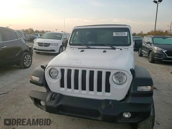 2023 Jeep Wrangler Sport with VIN 1C4HJXDG4PW520953, listed as a Copart auction lot 78022224 with 34,588 mi miles and Salvage Title. Bid and sale history available at DreamBid. Image 11.