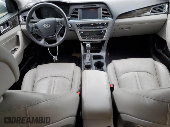 2017 Hyundai Sonata Hybrid Limited with VIN KMHE34L1XHA057588, listed as a Copart auction lot 62630693 with 95,634 mi miles. Bid and sale history available at carsss.com. Image 8.