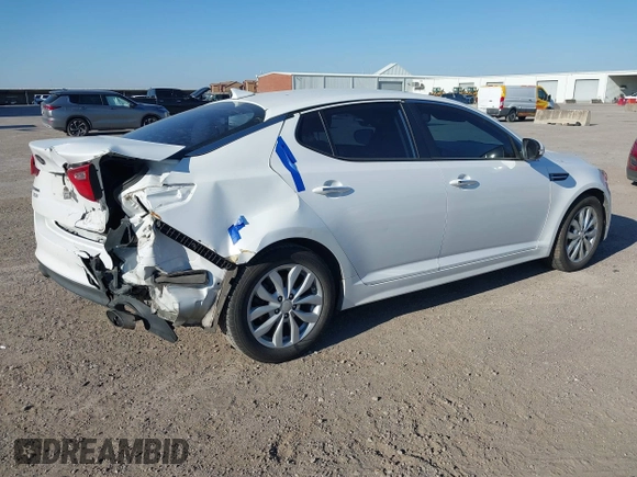 2015 Kia Optima EX with VIN 5XXGN4A7XFG492143, listed as a IAAI auction lot 41383518 with 135,353 mi miles. Bid and sale history available at carsss.com. Image 4.