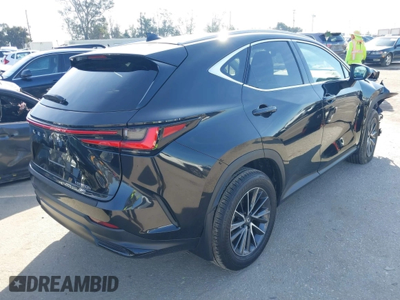 2025 Lexus NX 350h with VIN 2T2AKCEZ1SC039174, listed as a IAAI auction lot 41594338 with 5,586 mi miles and . Bid and sale history available at DreamBid. Image 4.