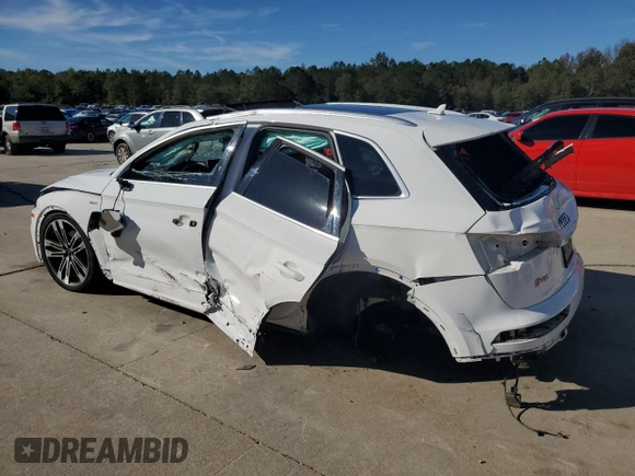 2018 Audi SQ5 Prestige with VIN WA1C4AFY9J2115345, listed as a Copart auction lot 79950304 with 107,514 mi miles and Salvage Title. Bid and sale history available at DreamBid. Image 2.