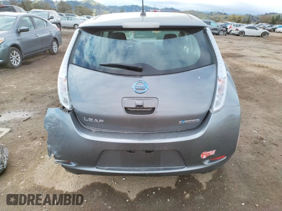 2016 Nissan LEAF S with VIN 1N4BZ0CP1GC313399, listed as a Copart auction lot 38595063 with 43,316 mi miles. Bid and sale history available at carsss.com. Image 6.