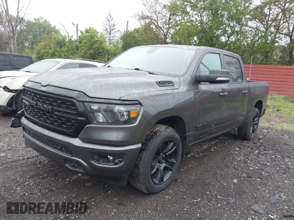 2022 Ram 1500 Big Horn with VIN 1C6SRFFT3NN148096, listed as a IAAI auction lot 42298648 with 48,012 mi miles and . Bid and sale history available at DreamBid. Image 2.