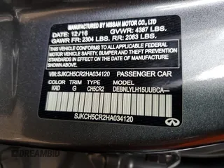 2017 Infiniti QX30 Premium с VIN SJKCH5CR2HA034120, выставлен на аукционе Copart как лот 78173074 с пробегом 71 512 миль миль и Списание • Salvage title. История ставок и продаж доступна на DreamBid. Изображение 15.