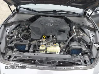 2019 Infiniti Q50 Luxe with VIN JN1EV7AR6KM550265, listed as a IAAI auction lot 42171598 with 56,612 mi miles and . Bid and sale history available at DreamBid. Image 10.