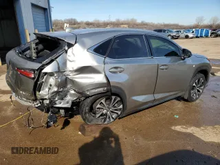 2018 Lexus NX with VIN JTJBARBZ8J2175024, listed as a Copart auction lot 44782455 with 33,316 mi miles and Salvage Title. Bid and sale history available at carsss.com. Image 3.