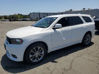 2019 Dodge Durango GT Plus z VIN 1C4RDHDG3KC824495, wystawiony jako Copart lot #58523845 z przebiegiem 182 303 mil mil oraz Czysty tytuł • Clean title. Historia ofert i sprzedaży dostępna na DreamBid. Obrazek 1.