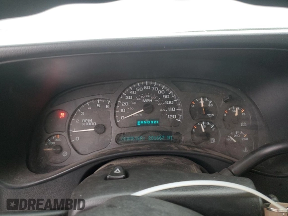 2004 Chevrolet Silverado 1500 Work Truck with VIN 1GCEC14V54Z198987, listed as a Copart auction lot 88980575 with 281,667 mi miles and Salvage Title. Bid and sale history available at carsss.com. Image 9.