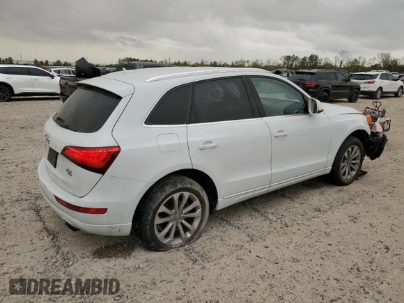 2013 Audi Q5 Premium with VIN WA1CFAFP2DA053900, listed as a Copart auction lot 49457465 with 99,417 mi miles and Salvage Title. Bid and sale history available at carsss.com. Image 3.