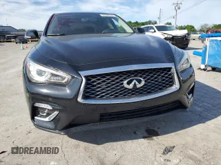 2023 Infiniti Q50 Luxe with VIN JN1EV7BR3PM543411, listed as a Copart auction lot 57782135 with 14,808 mi miles and Salvage title. Bid and sale history available at DreamBid. Image 5.