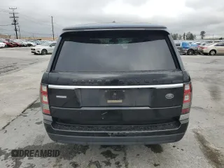 2014 Land Rover Range Rover Supercharged with VIN SALGS3TF0EA165129, listed as a Copart auction lot 50652275 with 121,131 mi miles and Salvage title. Bid and sale history available at DreamBid. Image 6.