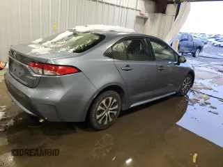 2021 Toyota Corolla Hybrid LE with VIN JTDEAMDEXMJ028209, listed as a Copart auction lot 81878484 with 114,746 mi miles and Clean Title. Bid and sale history available at carsss.com. Image 3.