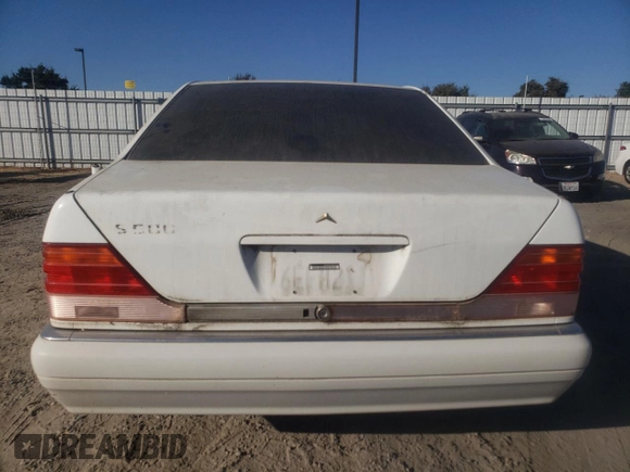 1995 Mercedes-Benz S with VIN WDBGA51E1SA247994, listed as a Copart auction lot 75966224 with 125,240 mi miles and Clean Title. Bid and sale history available at DreamBid. Image 6.