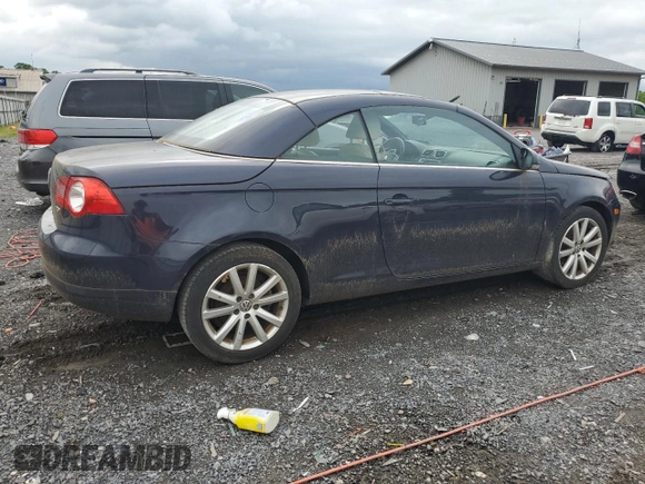 2007 Volkswagen Eos 2.0T with VIN WVWFA71F17V000623, listed as a Copart auction lot 54840164 with 135,617 mi miles and Salvage Title. Bid and sale history available at DreamBid. Image 3.