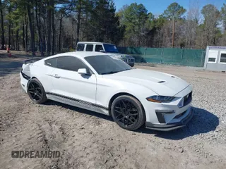 2019 Ford Mustang EcoBoost with VIN 1FA6P8TH7K5200827, listed as a IAAI auction lot 41652020 with 57,053 mi miles and . Bid and sale history available at carsss.com. Image 1.