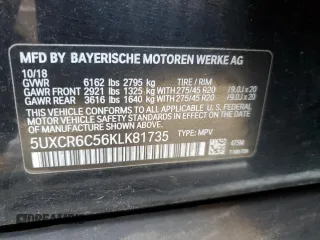 2019 BMW X5 xDrive40i with VIN 5UXCR6C56KLK81735, listed as a Copart auction lot 71709152 with 31,864 mi miles. Bid and sale history available at carsss.com. Image 13.