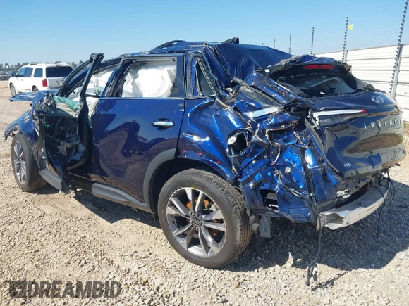 2024 Infiniti QX60 Luxe with VIN 5N1DL1FS1RC330776, listed as a IAAI auction lot 41637724 with Not provided miles and . Bid and sale history available at DreamBid. Image 3.