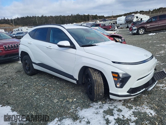2024 Hyundai Kona SEL with VIN KM8HC3A62RU015860, listed as a Copart auction lot 48747745 with Not Provided miles and Salvage Title. Bid and sale history available at DreamBid. Image 4.