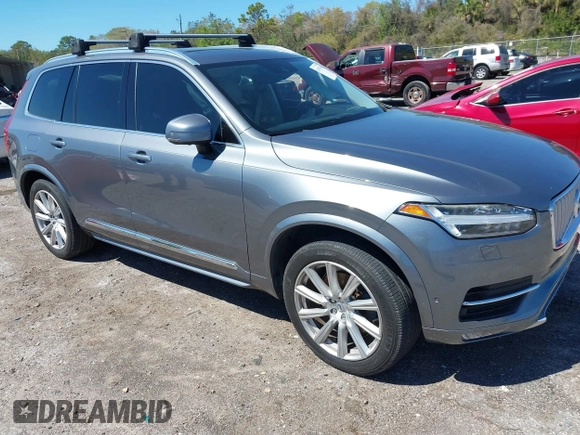 2016 Volvo XC90 T6 Inscription with VIN YV4A22PL4G1034597, listed as a IAAI auction lot 41787550 with 118,744 mi miles. Bid and sale history available at carsss.com. Image 1.