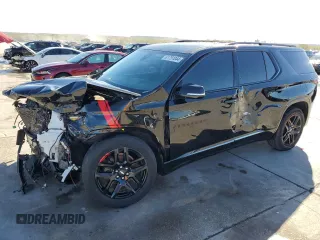 2019 Chevrolet Traverse Premier with VIN 1GNERKKWXKJ238077, listed as a Copart auction lot 81751044 with 77,856 mi miles and Salvage Title. Bid and sale history available at carsss.com. Image 1.