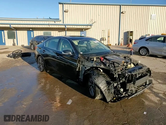 2017 Infiniti Q50 Premium with VIN JN1EV7APXHM736981, listed as a Copart auction lot 42047335 with 55,844 mi miles and Salvage Title. Bid and sale history available at carsss.com. Image 13.