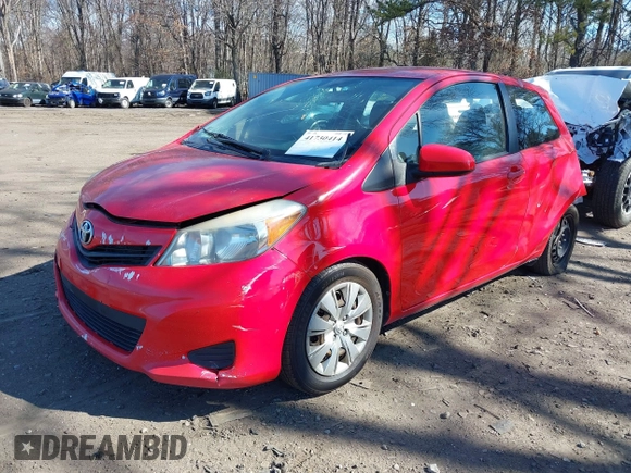 2012 Toyota Yaris L with VIN JTDJTUD33CD505499, listed as a IAAI auction lot 41730414 with 243,672 mi miles. Bid and sale history available at carsss.com. Image 2.