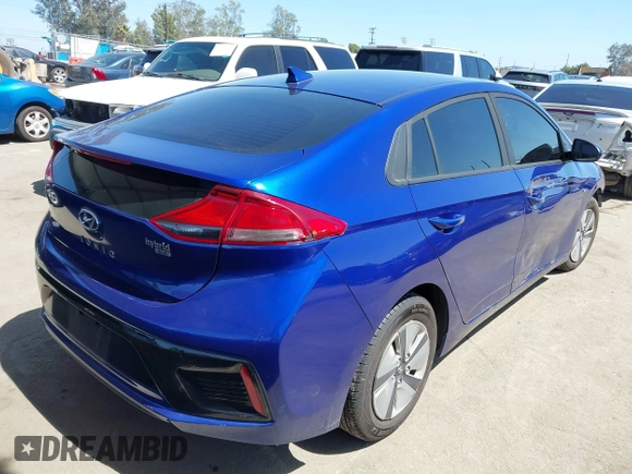 2019 Hyundai Ioniq Blue with VIN KMHC65LC7KU180387, listed as a IAAI auction lot 42510425 with 182,938 mi miles and . Bid and sale history available at DreamBid. Image 4.