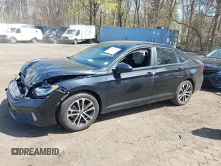 2024 Volkswagen Jetta Sport with VIN 3VWBM7BU6RM011808, listed as a IAAI auction lot 42082762 with 4,656 mi miles and . Bid and sale history available at DreamBid. Image 14.