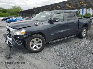 2021 Ram 1500 Big Horn z VIN 1C6SRFFT5MN695160, wystawiony jako Copart lot #54244825 z przebiegiem 118 241 mil mil oraz Szkoda całkowita • Salvage title. Historia ofert i sprzedaży dostępna na DreamBid. Obrazek 1.