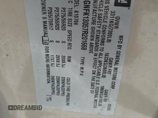 2007 Chevrolet Tahoe LTZ z VIN 1GNFK13057R201668, wystawiony jako Copart lot #58030125 z przebiegiem 197 818 mil mil oraz Szkoda całkowita • Salvage title. Historia ofert i sprzedaży dostępna na DreamBid. Obrazek 13.