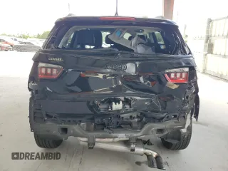 2021 Jeep Compass Latitude with VIN 3C4NJCBB1MT570942, listed as a Copart auction lot 55272855 with 17,307 mi miles and Salvage title. Bid and sale history available at DreamBid. Image 6.