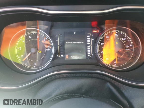 2019 Jeep Cherokee Latitude Plus with VIN 1C4PJMLX3KD469249, listed as a Copart auction lot 51704975 with 56,937 mi miles and Salvage Title. Bid and sale history available at carsss.com. Image 9.