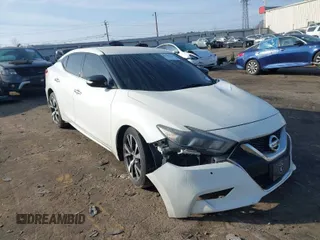2016 Nissan Maxima SL with VIN 1N4AA6AP2GC387004, listed as a IAAI auction lot 41504524 with 95,437 mi miles and . Bid and sale history available at DreamBid. Image 1.