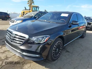 2018 Mercedes-Benz S 560 with VIN WDDUG8DB0JA385097, listed as a IAAI auction lot 41384874 with 76,423 mi miles and . Bid and sale history available at carsss.com. Image 17.